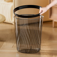 Transparent Trash Can High-value Household Light Luxury Kitchen Living Room Toilet Bathroom Large Bedroom Office Wastebasket