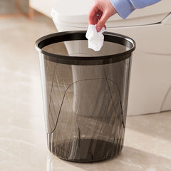 Transparent Trash Can High-value Household Light Luxury Kitchen Living Room Toilet Bathroom Large Bedroom Office Wastebasket