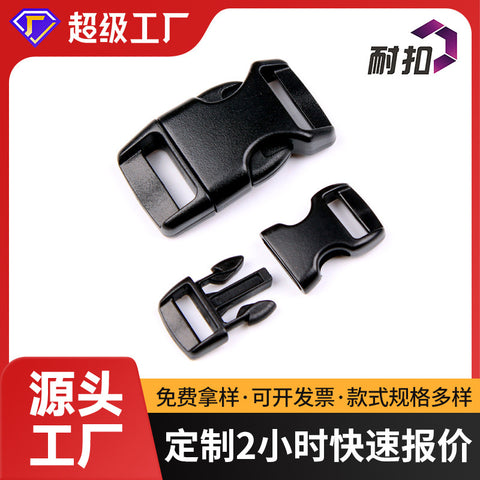 Factory Production And Sales Plastic Pet Accessories Pet Dog Rope Buckle Buckle Black Buckle Color